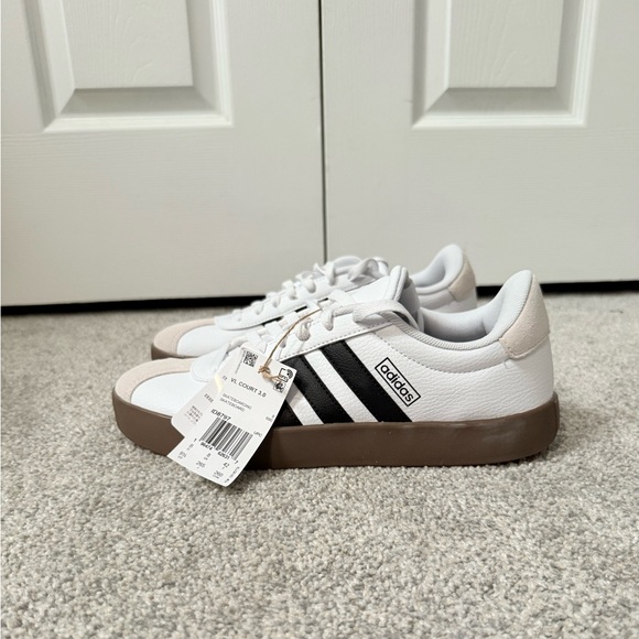 Adidas VL Court 3.0 White and Black Sneakers - Picture 1 of 8